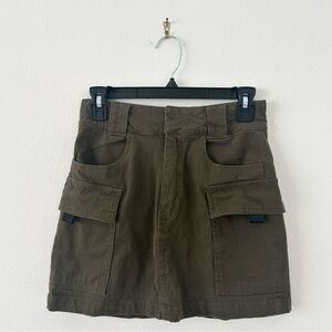 RSQ Green Cargo Mini Skirt
